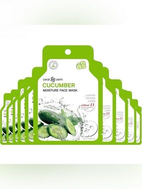 10pack Cucumber Moisture Face Masks